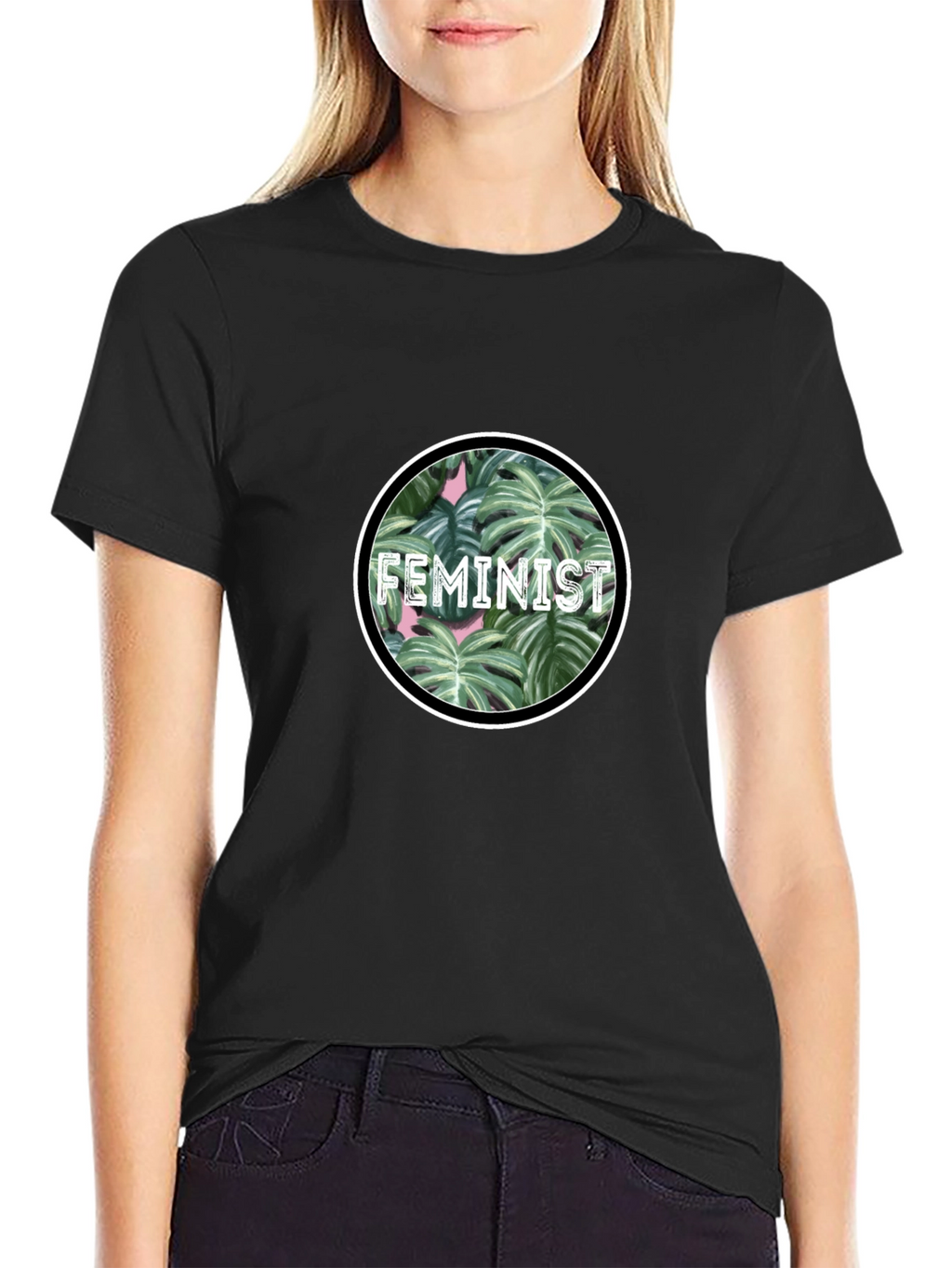Feminist Plant Graphic Tee - Stylish Activism