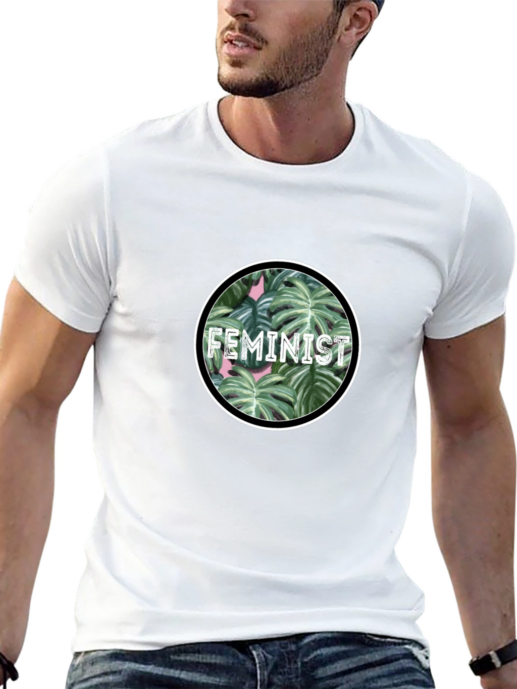 Feminist Plant Graphic Tee - Stylish Activism