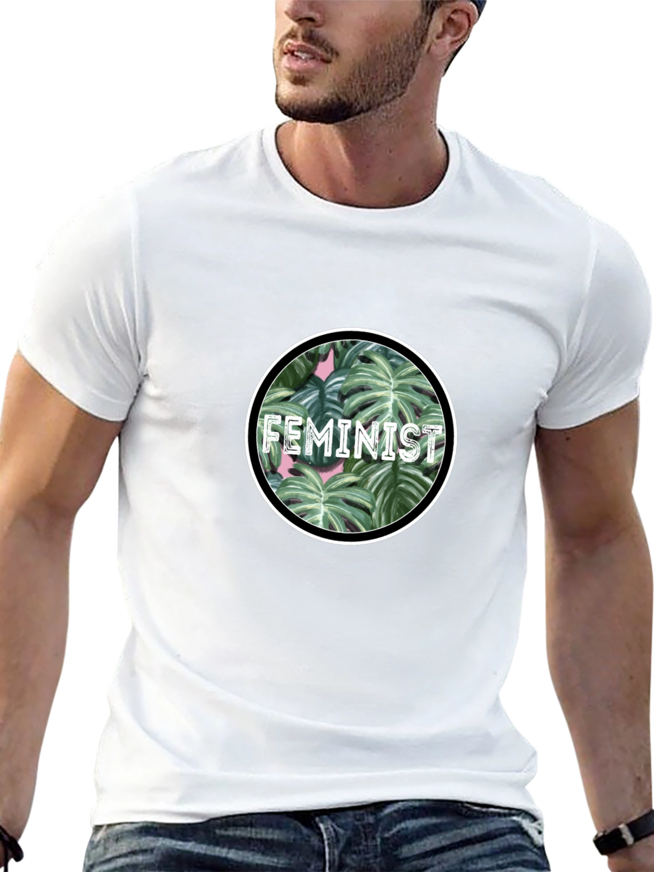 Feminist Plant Graphic Tee - Stylish Activism