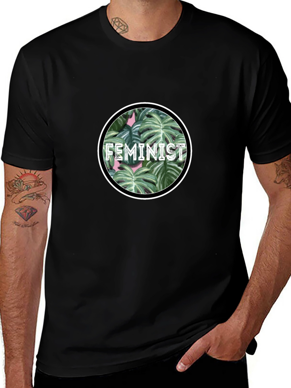 Feminist Plant Graphic Tee - Stylish Activism