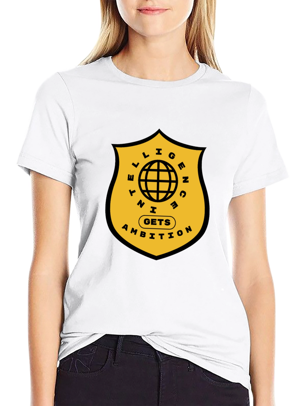 Intelligence Gets Ambition Graphic T-Shirt