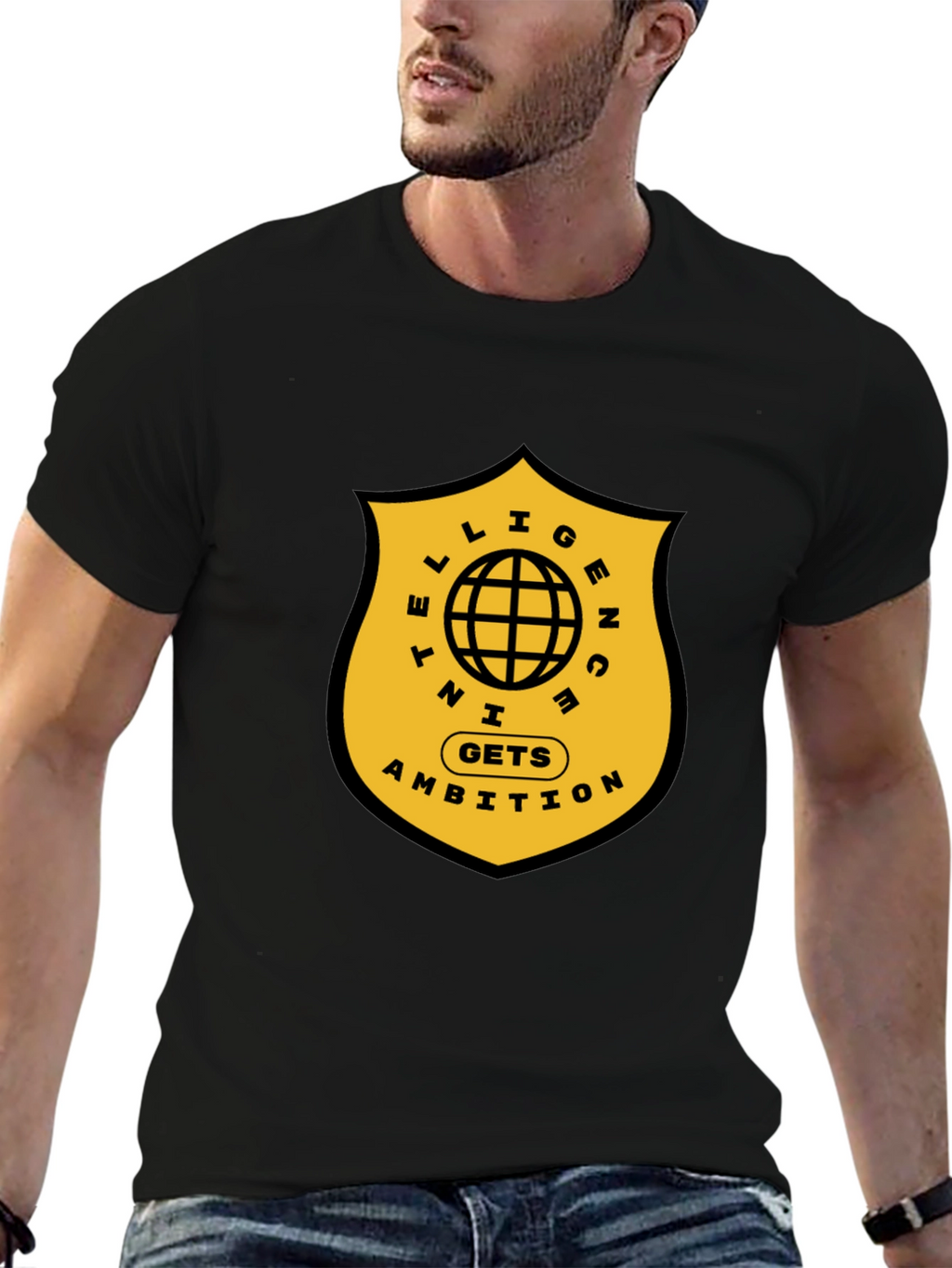 Intelligence Gets Ambition Graphic T-Shirt