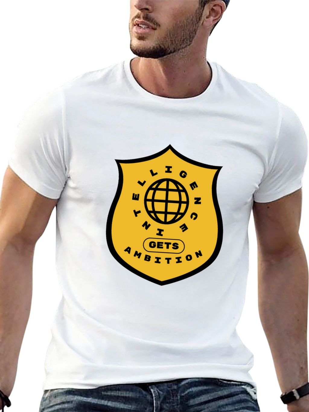 Intelligence Gets Ambition Graphic T-Shirt