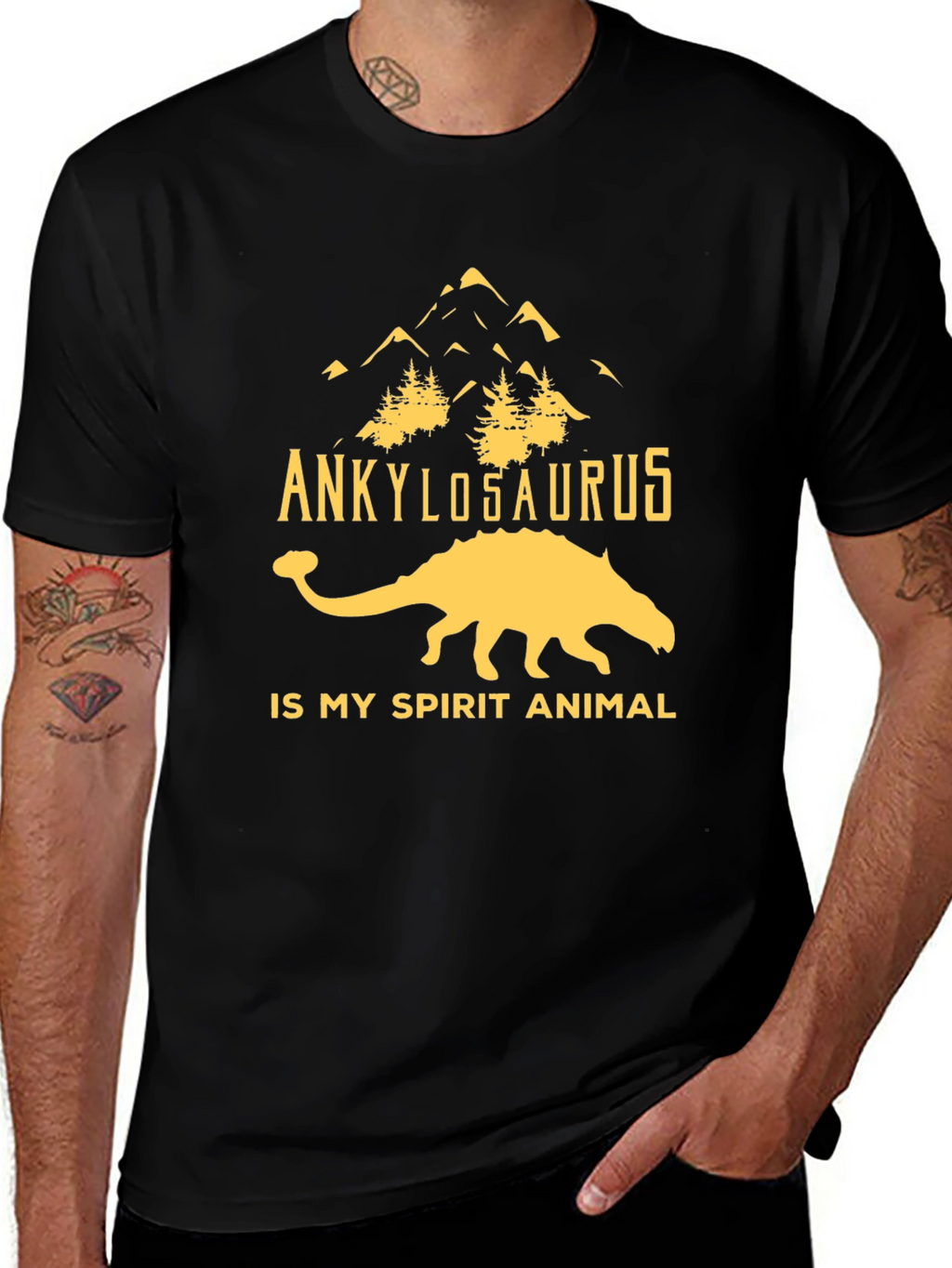 Ankylosaurus Spirit Animal Graphic Tee