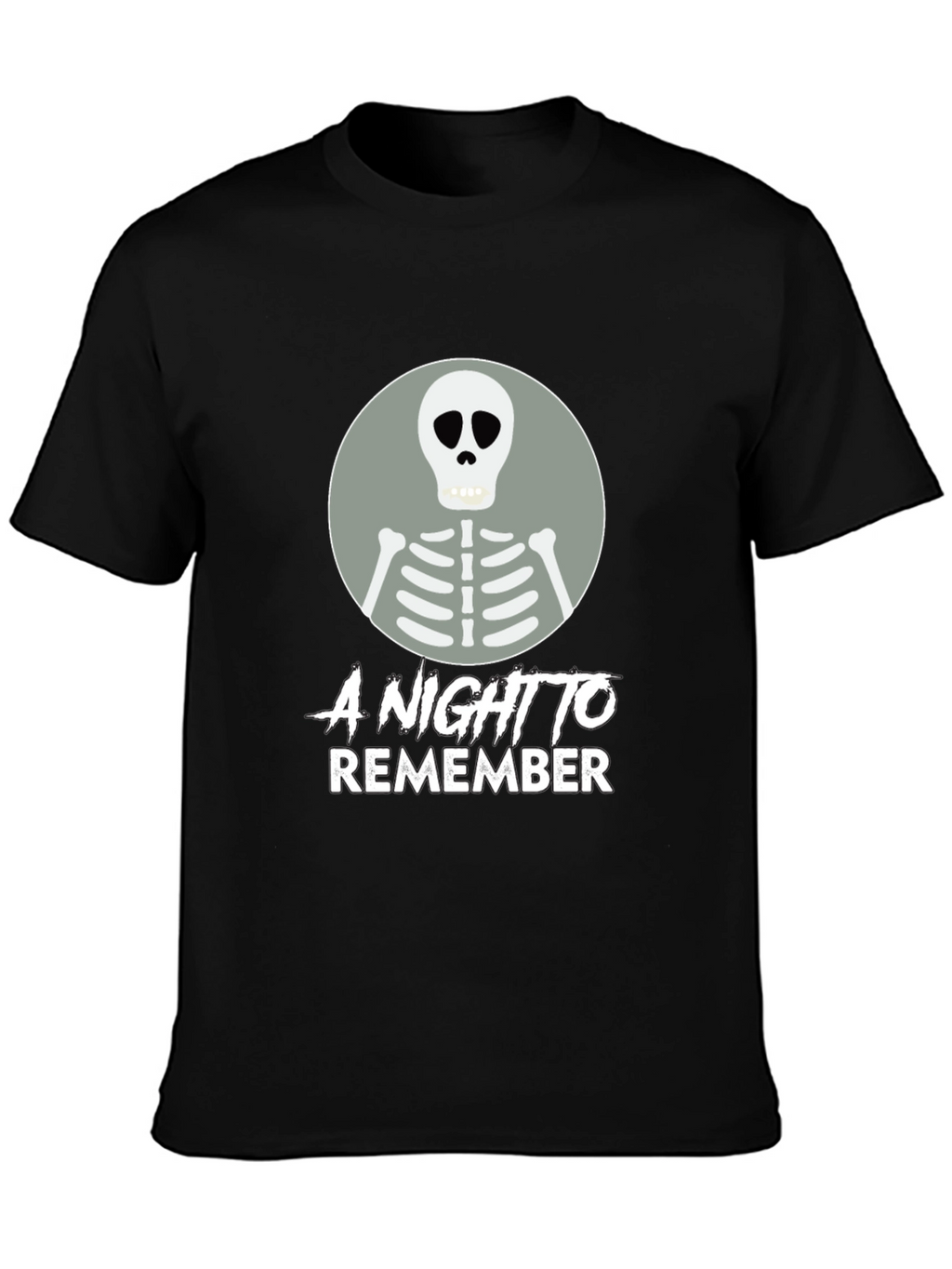 A Night to Remember Skeleton Graphic T-Shirt