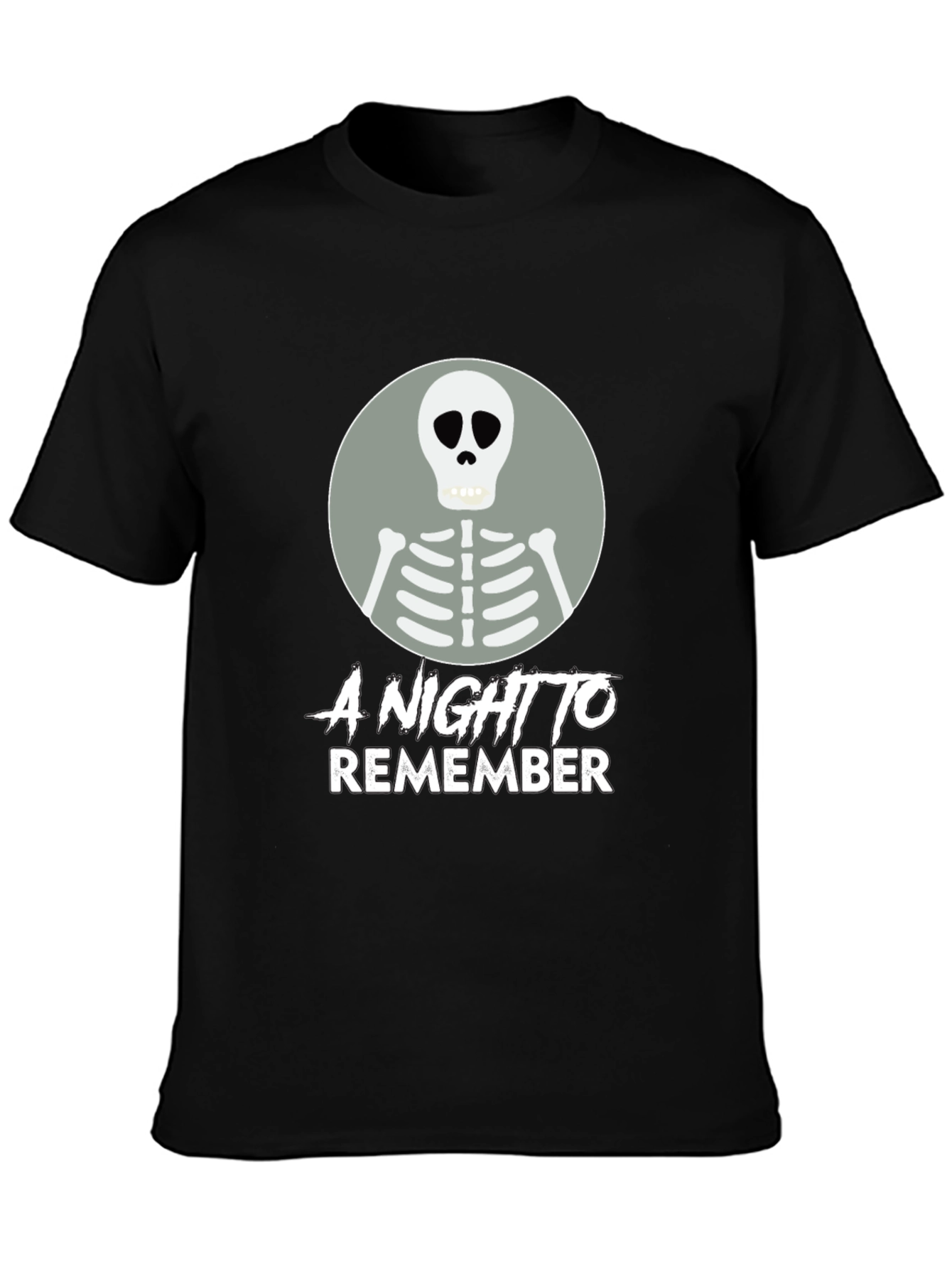 A Night to Remember Skeleton Graphic T-Shirt