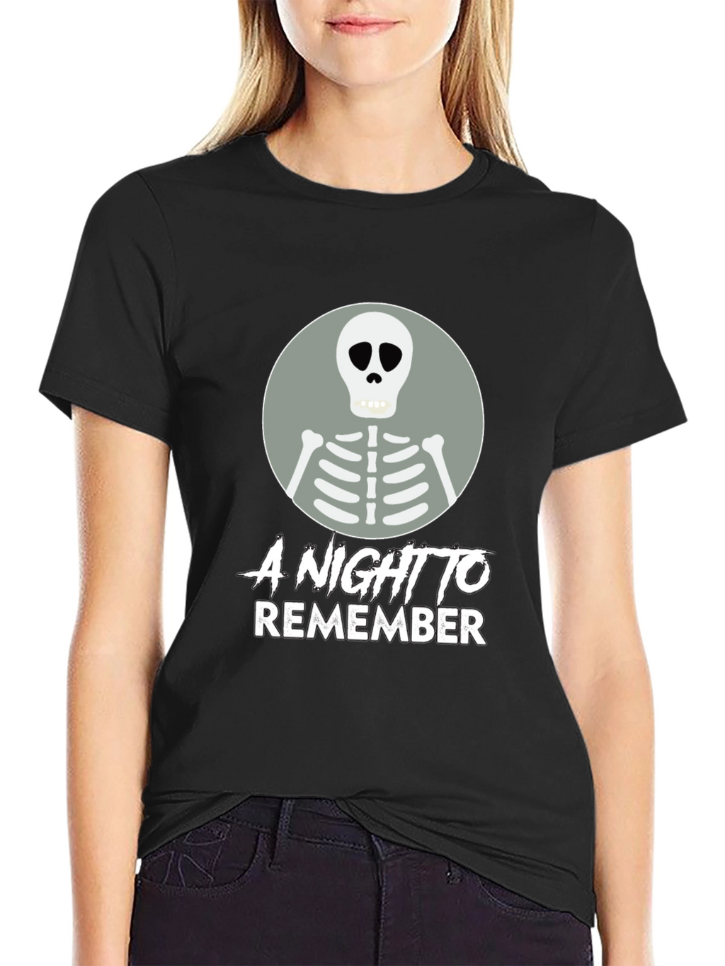 A Night to Remember Skeleton Graphic T-Shirt