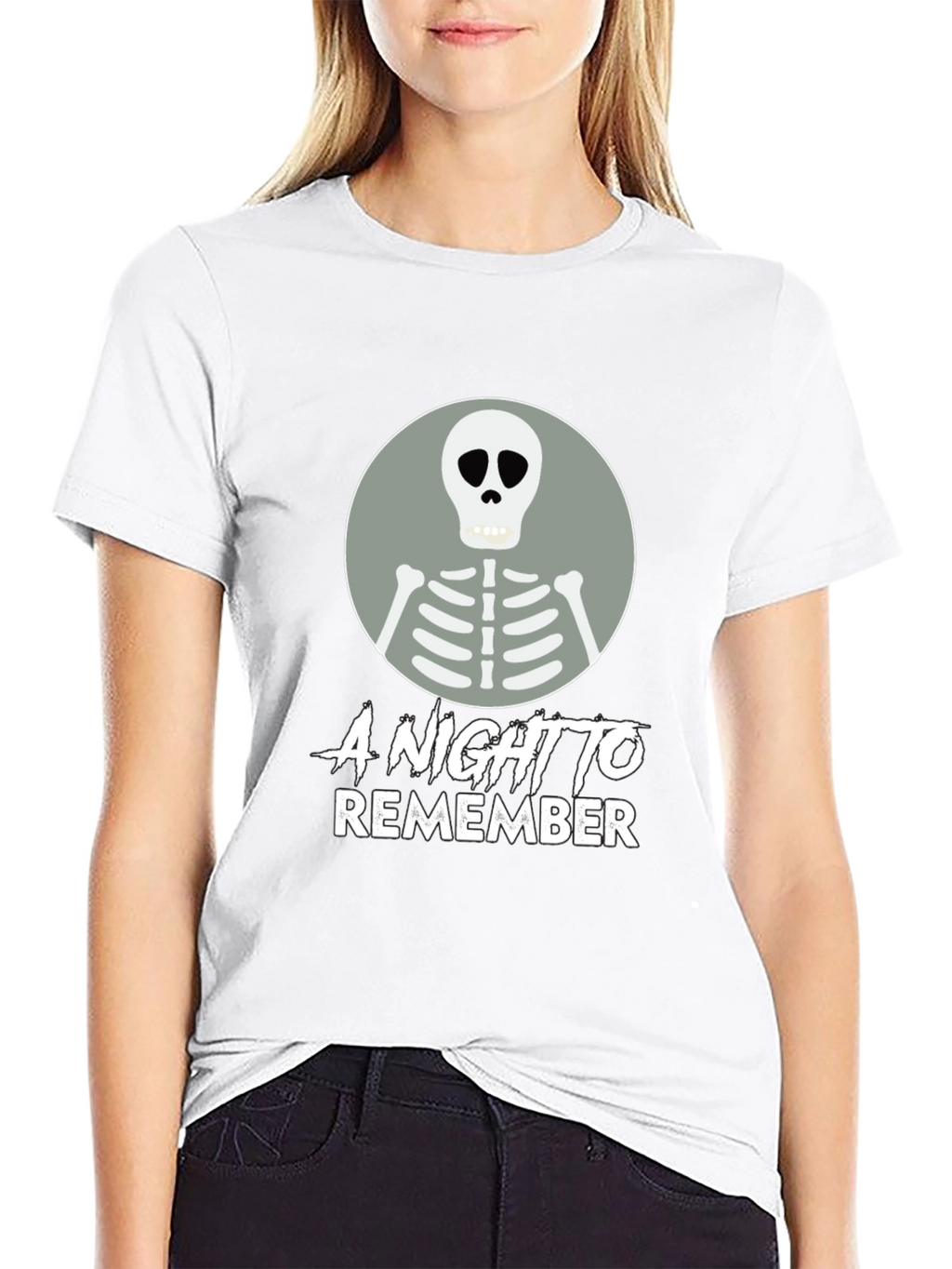 A Night to Remember Skeleton Graphic T-Shirt