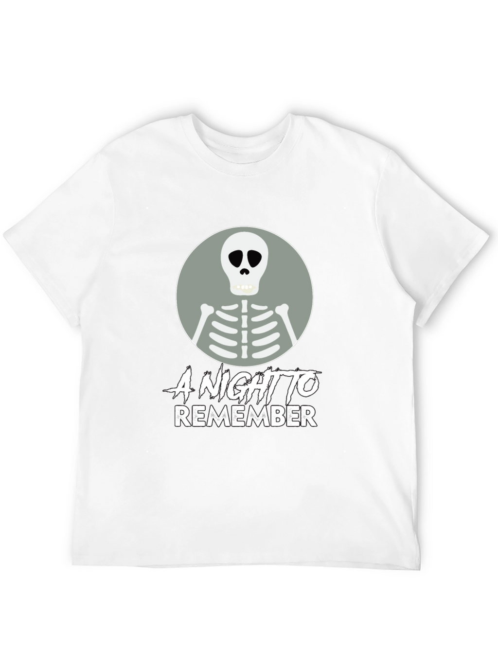 A Night to Remember Skeleton Graphic T-Shirt