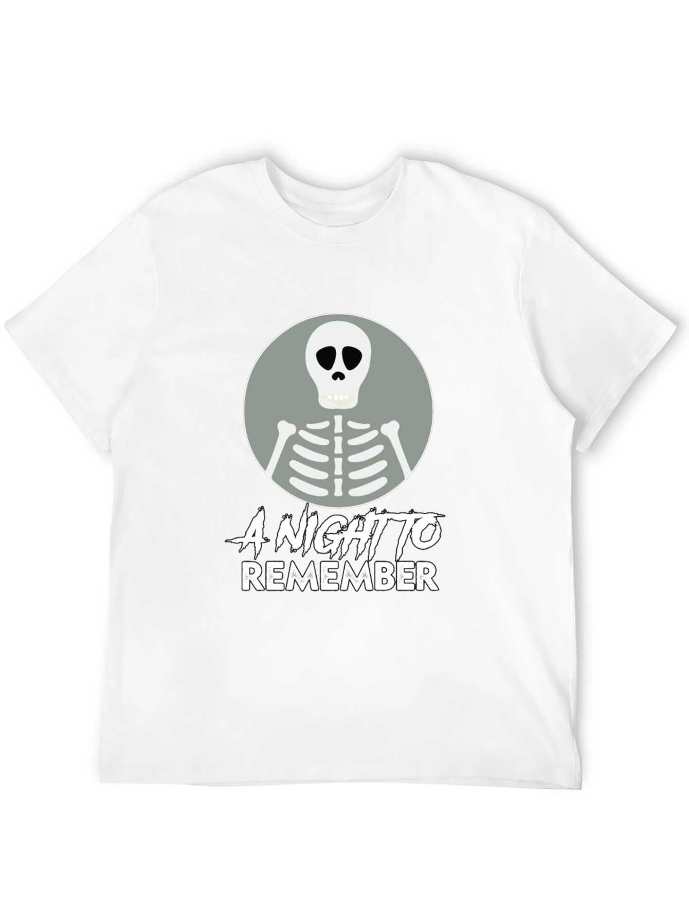 A Night to Remember Skeleton Graphic T-Shirt