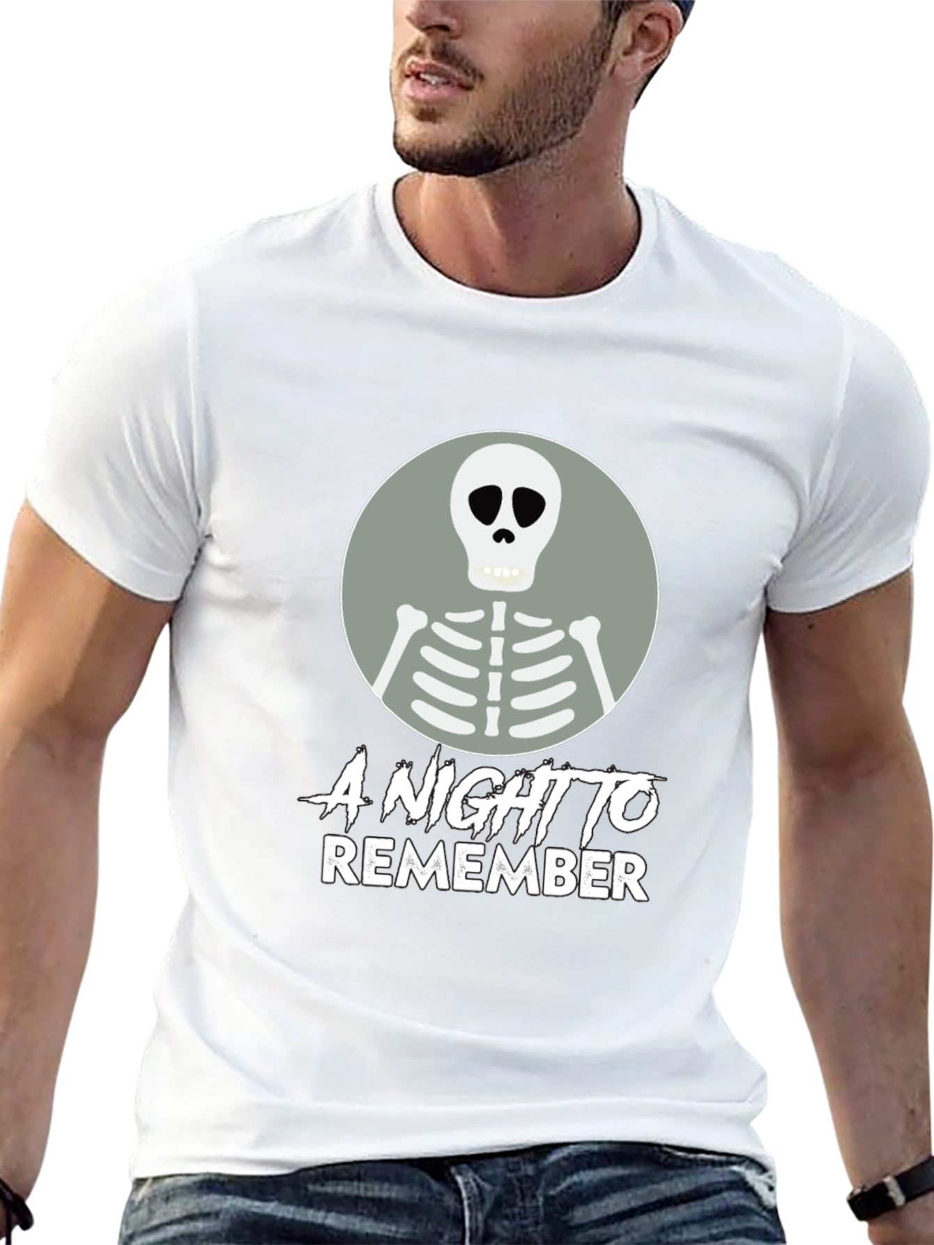 A Night to Remember Skeleton Graphic T-Shirt