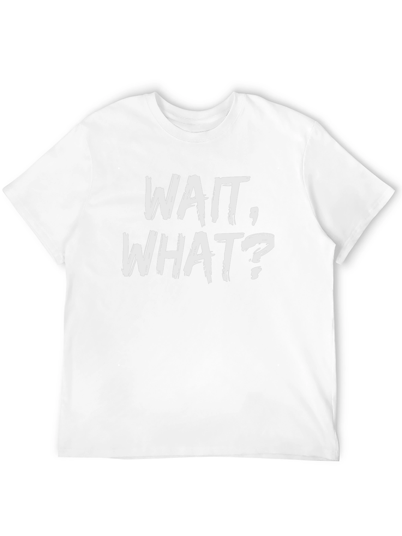 Wait What? Graphic Print Black T-Shirt