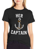 Her Captain Anchor Graphic T-Shirt