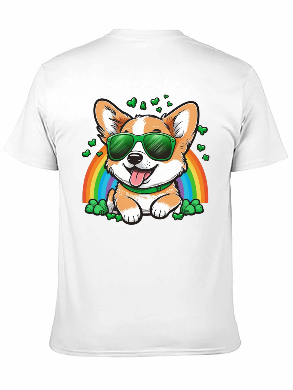 Corgi Rainbow St. Patricks Day T-Shirt