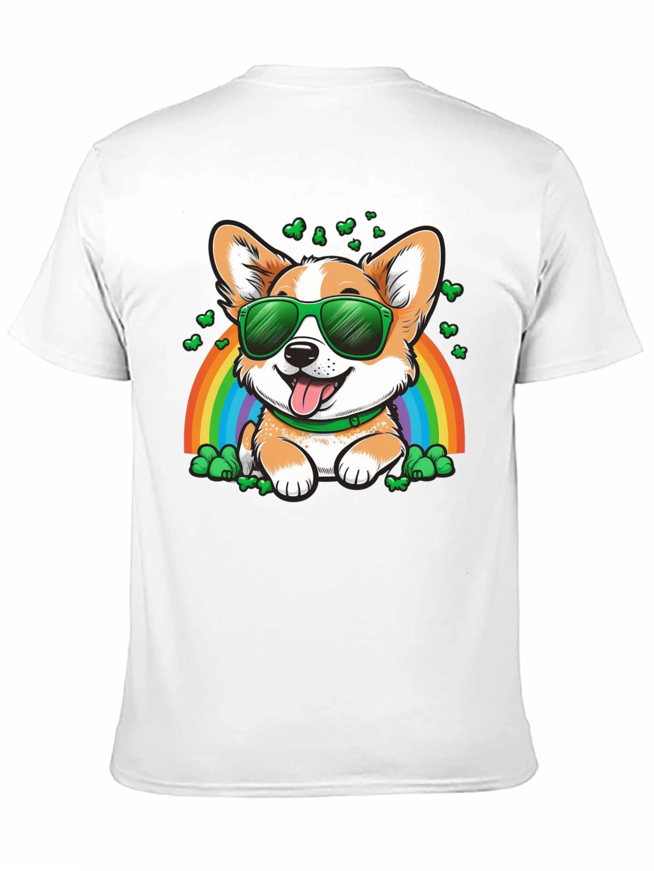 Corgi Rainbow St. Patricks Day T-Shirt