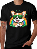 Corgi Rainbow St. Patricks Day T-Shirt