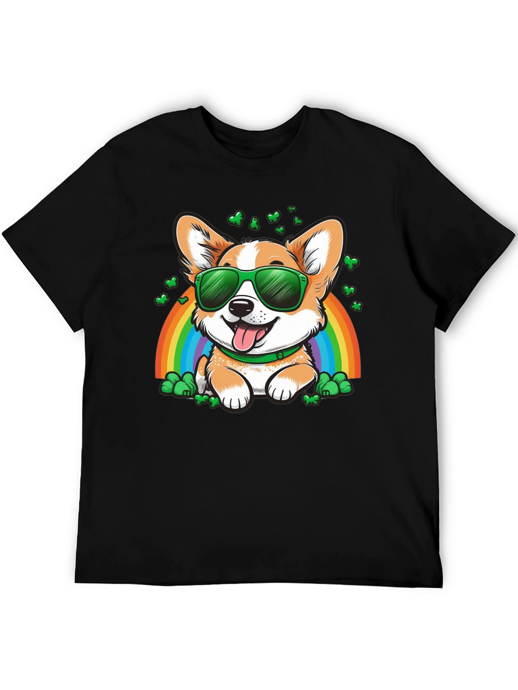 Corgi Rainbow St. Patricks Day T-Shirt