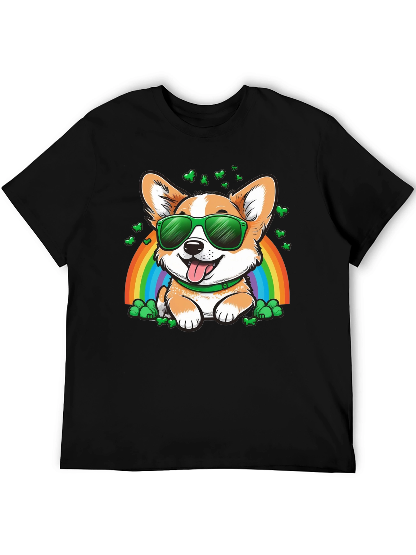 Corgi Rainbow St. Patricks Day T-Shirt