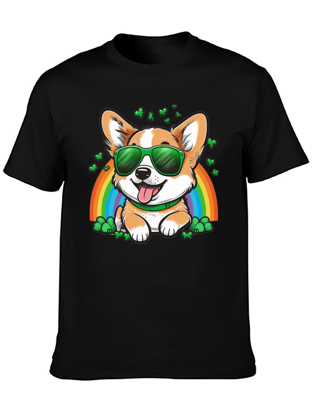 Corgi Rainbow St. Patricks Day T-Shirt
