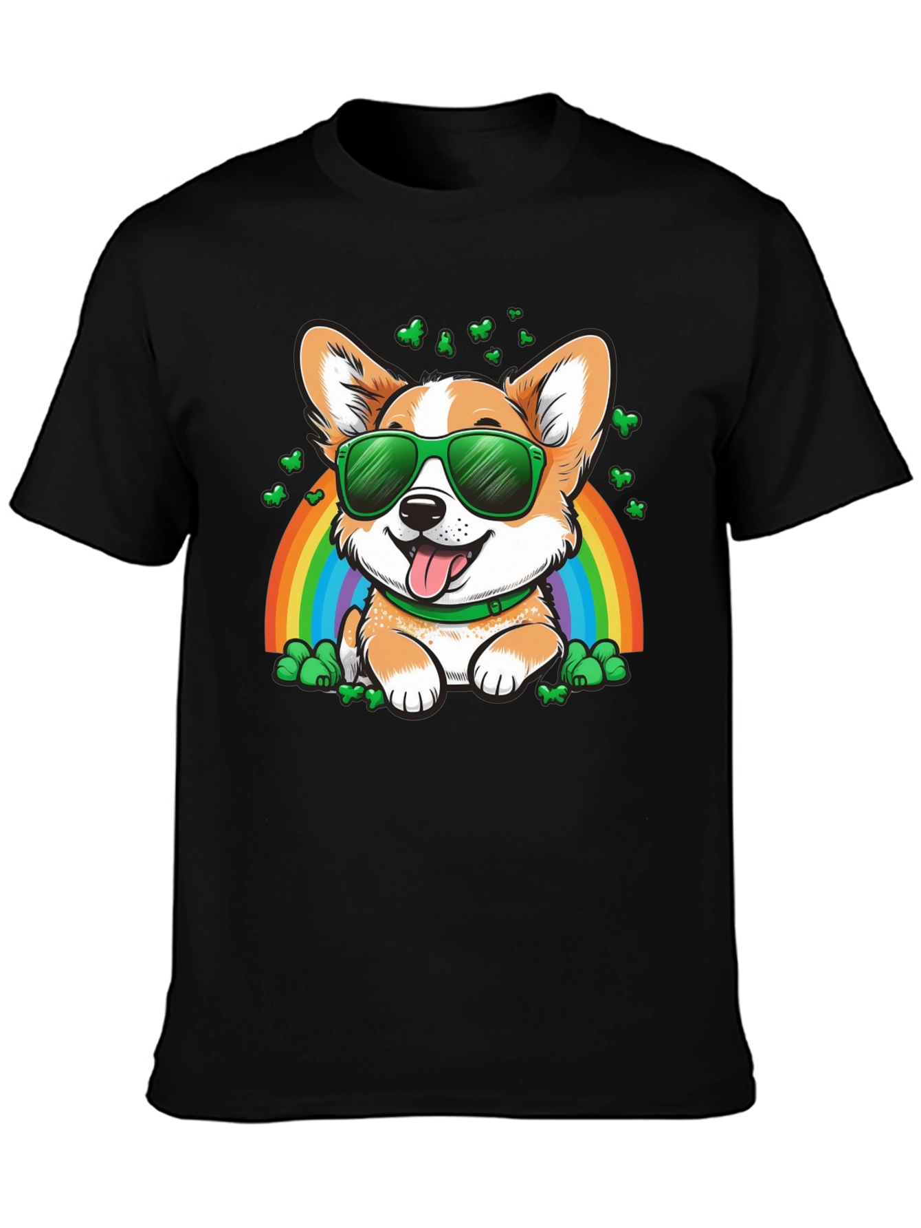 Corgi Rainbow St. Patricks Day T-Shirt
