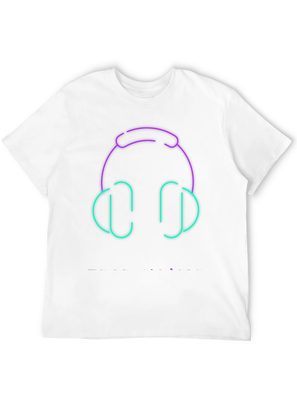 Neon Headphones Graphic Tee