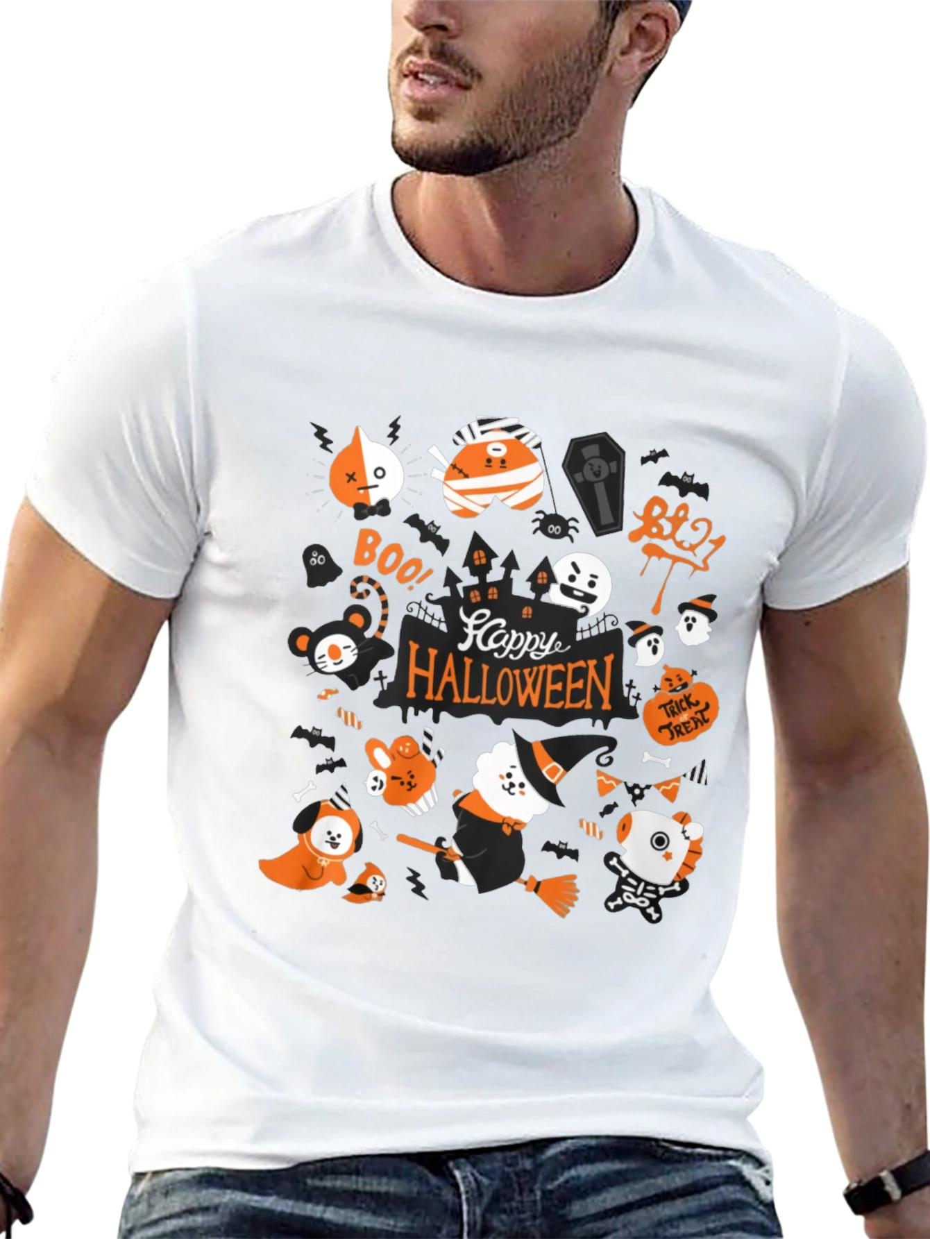 Happy Halloween BT21 Graphic Tee
