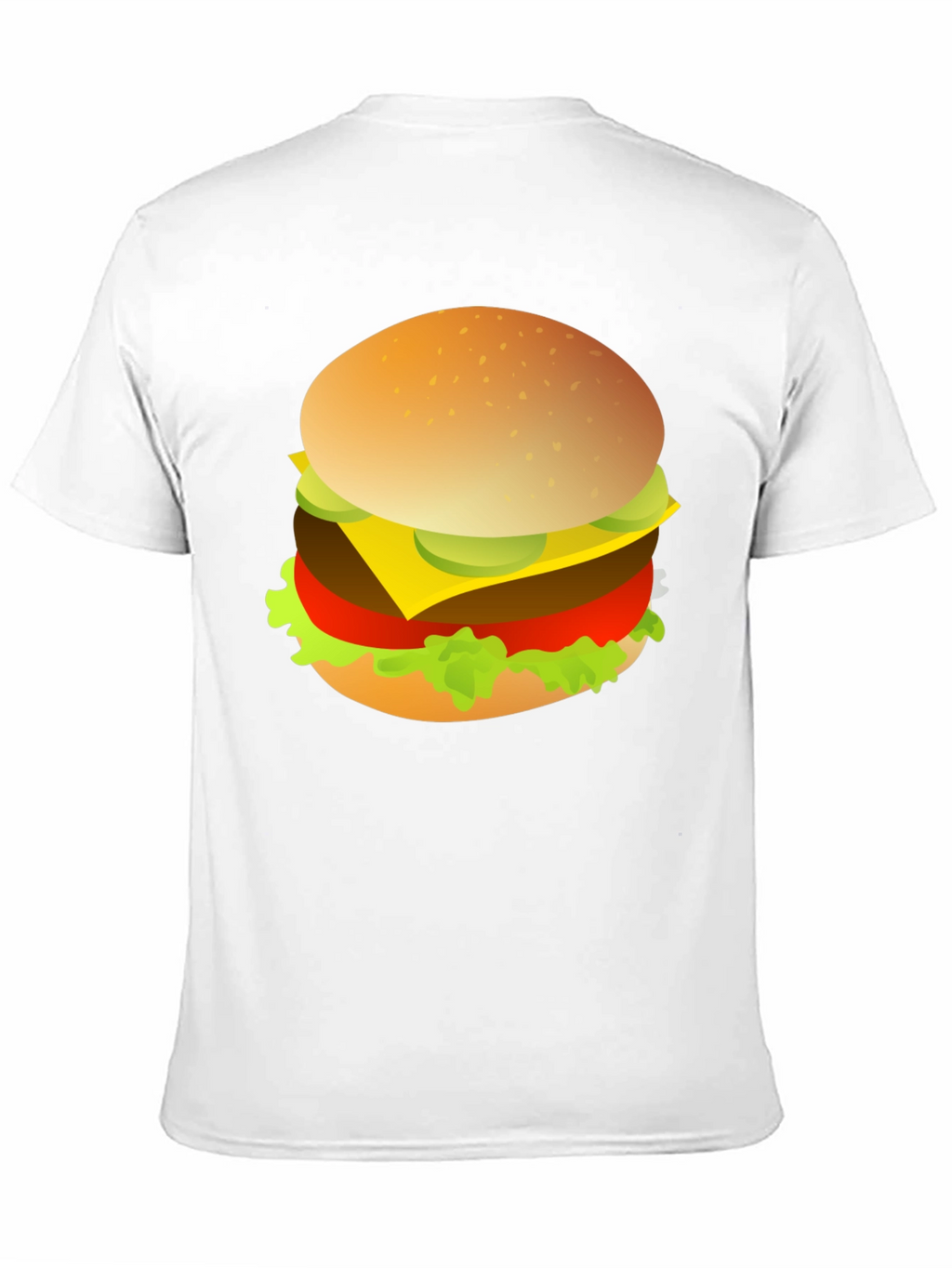 Burger Graphic Print Crew Neck T-Shirt