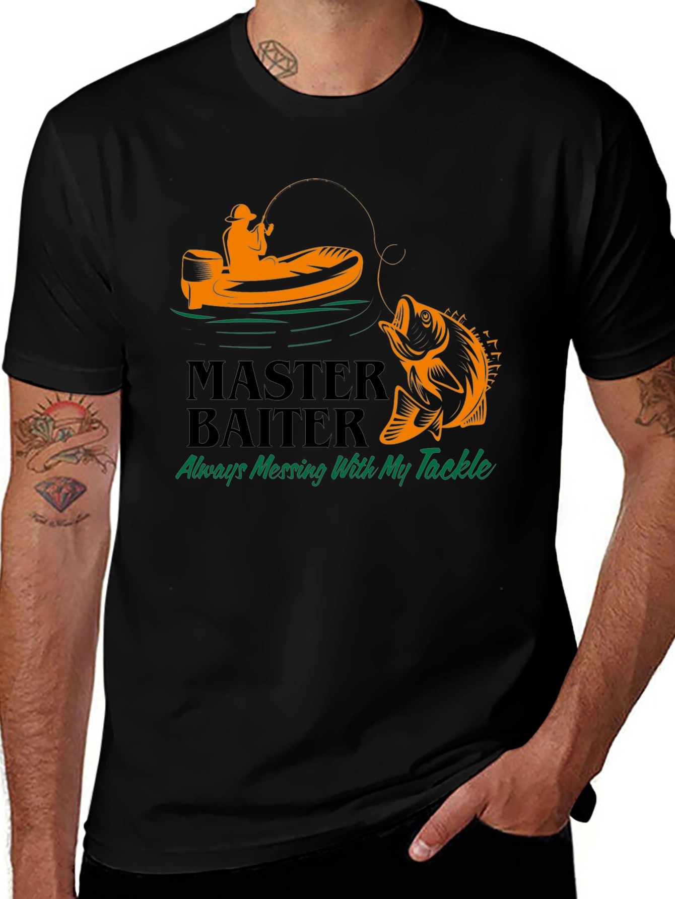 Master Baiter Fishing T-Shirt - Tackle Humor Tee