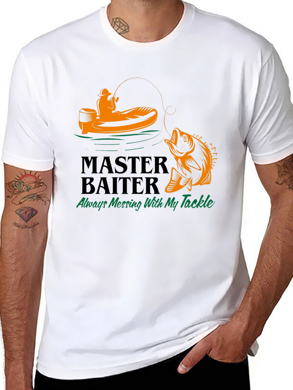 Master Baiter Fishing T-Shirt - Tackle Humor Tee