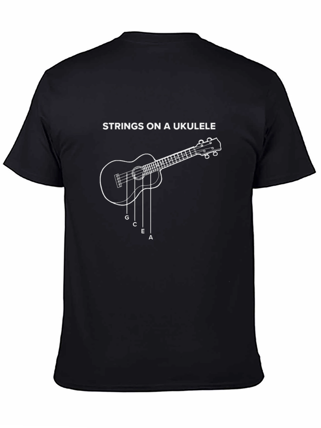 Ukulele Strings T-Shirt - Music Lover Tee