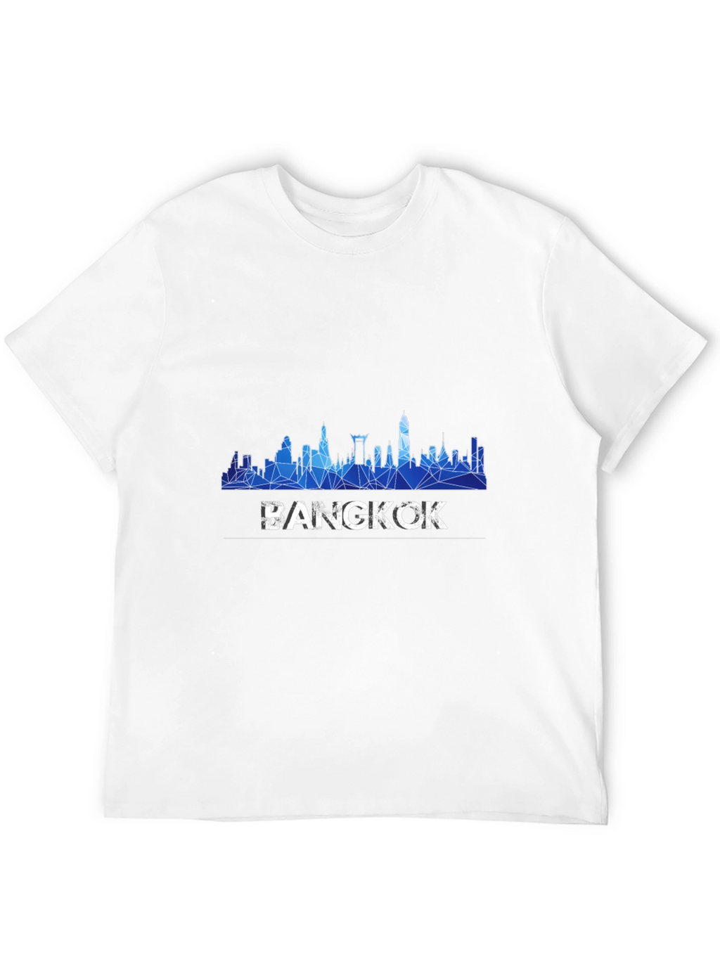 Bangkok Skyline Mens Black T-Shirt