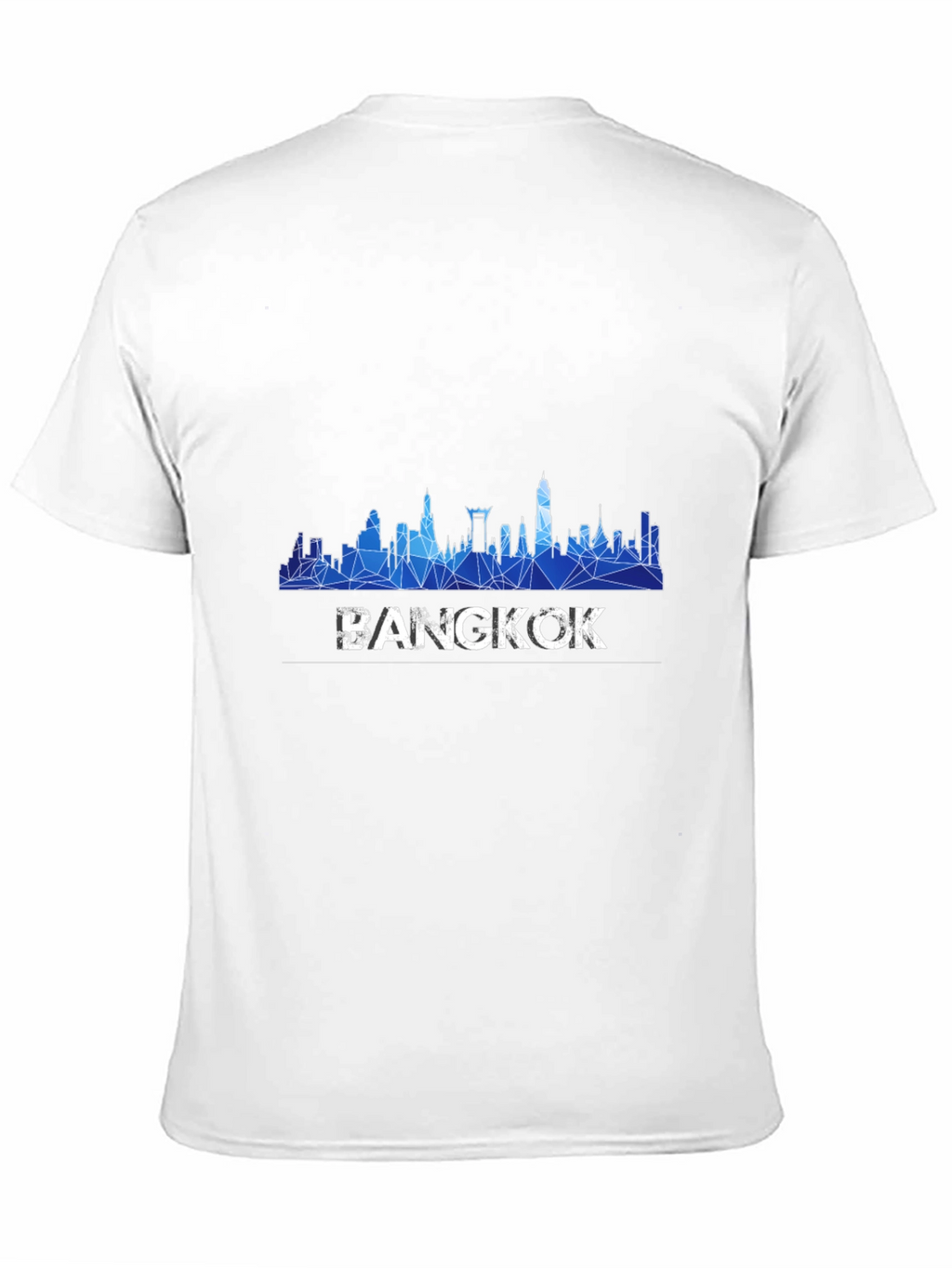 Bangkok Skyline Mens Black T-Shirt