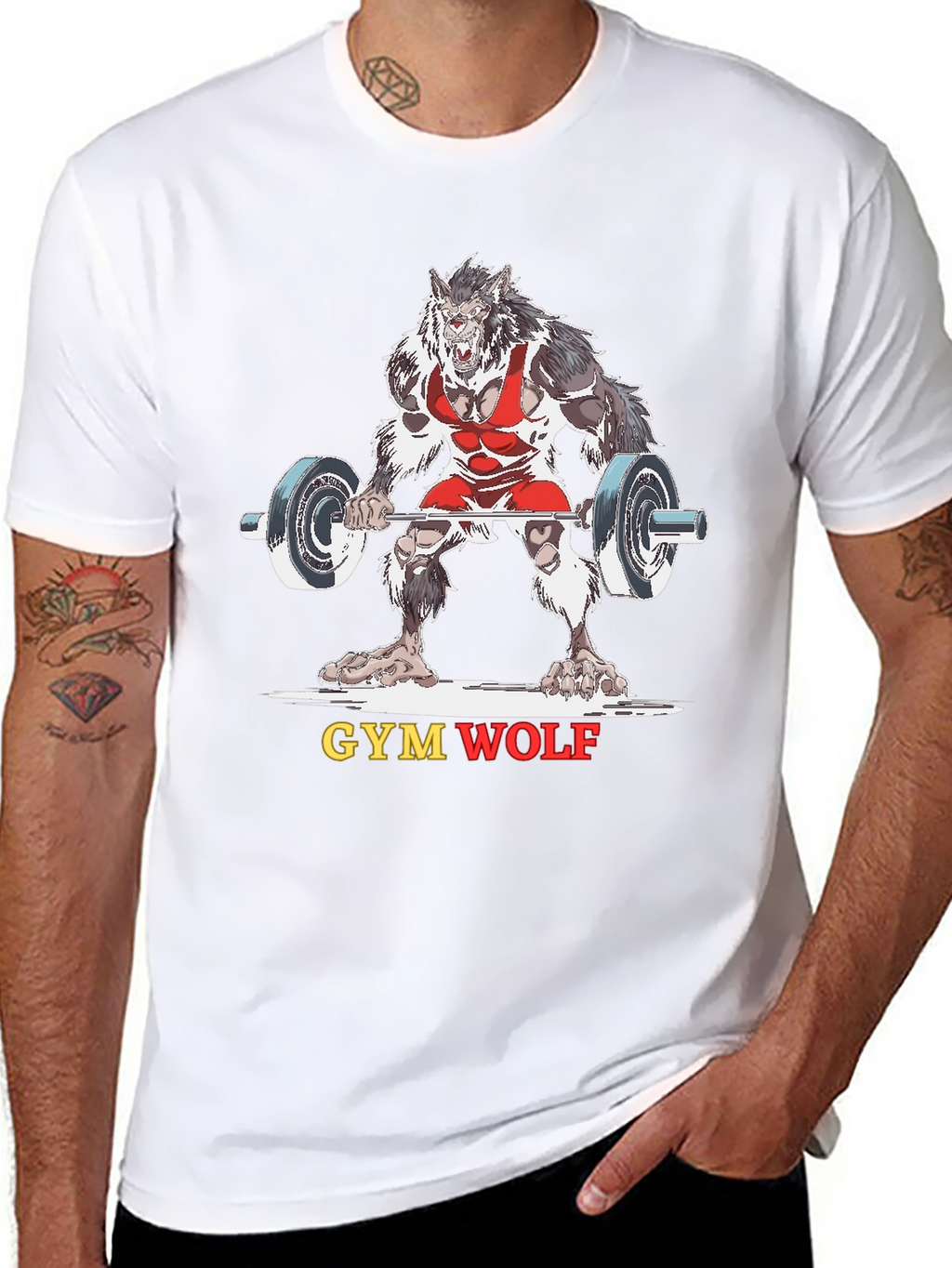 Gym Wolf Black T-Shirt