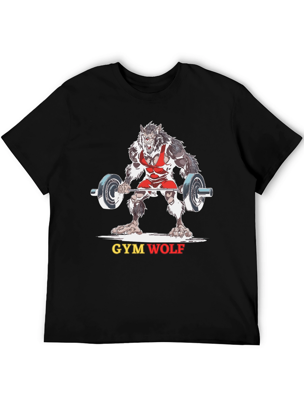 Gym Wolf Black T-Shirt