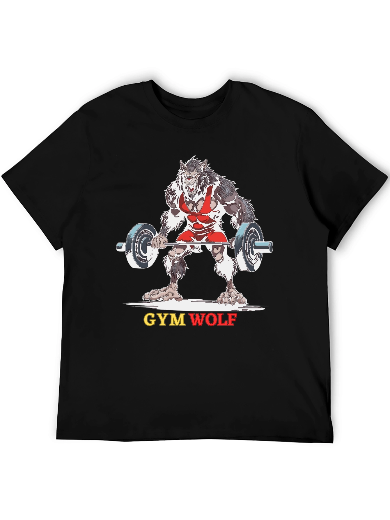 Gym Wolf Black T-Shirt