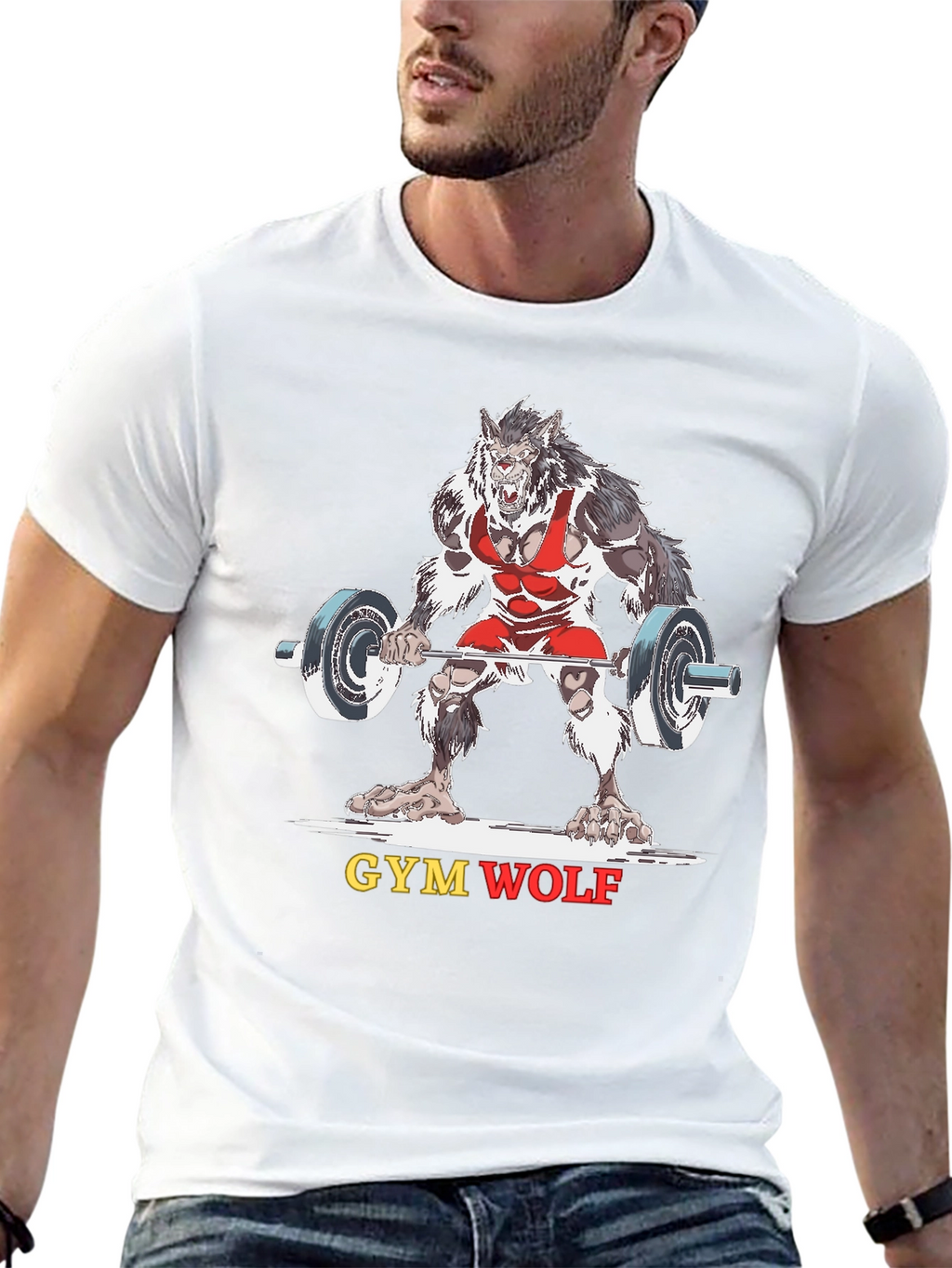 Gym Wolf Black T-Shirt