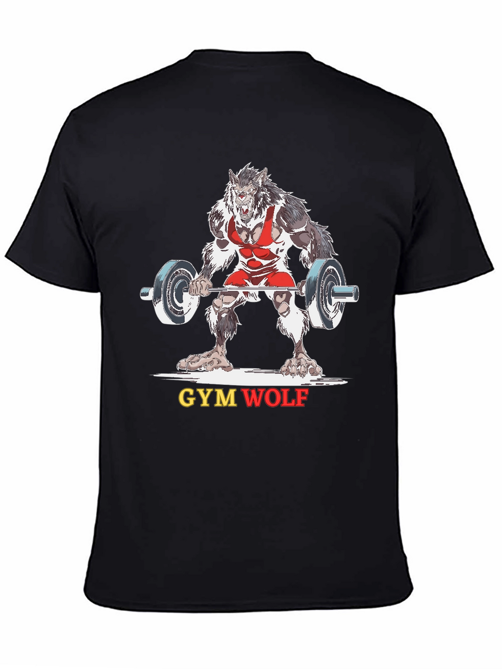 Gym Wolf Black T-Shirt