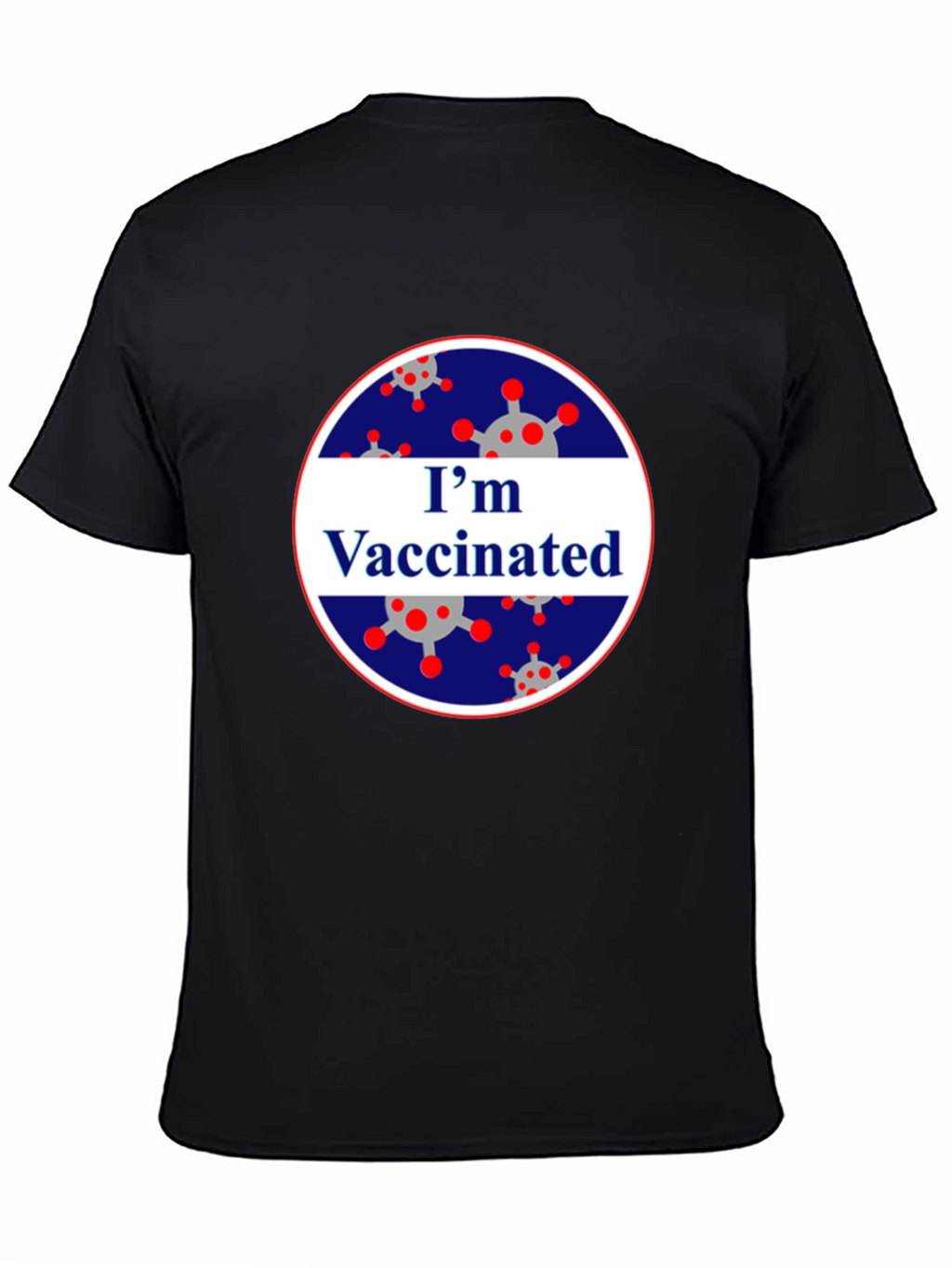 Im Vaccinated Black T-Shirt