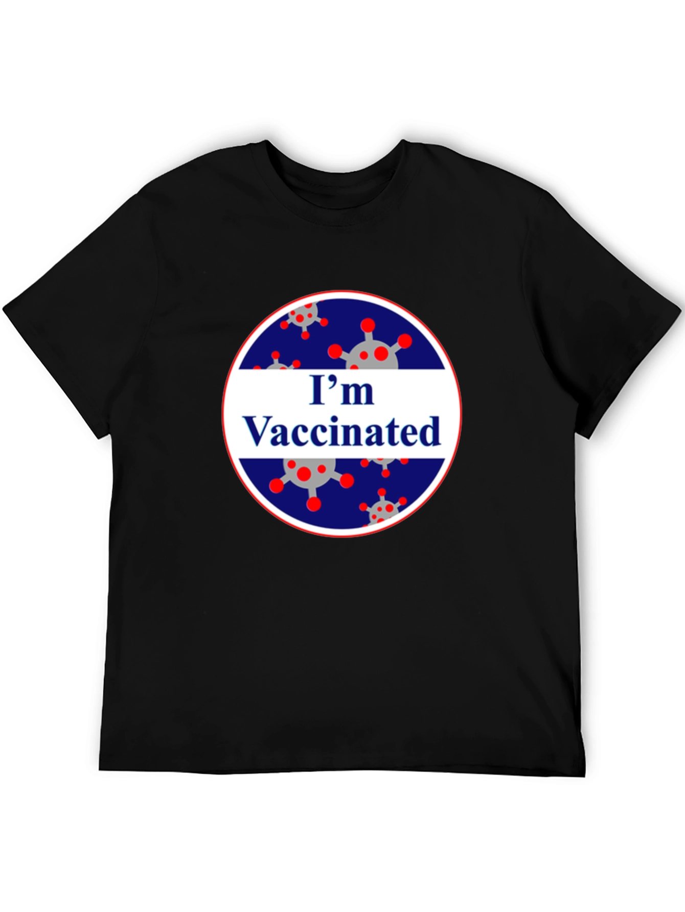 Im Vaccinated Black T-Shirt
