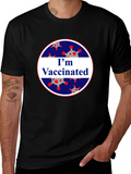 Im Vaccinated Black T-Shirt