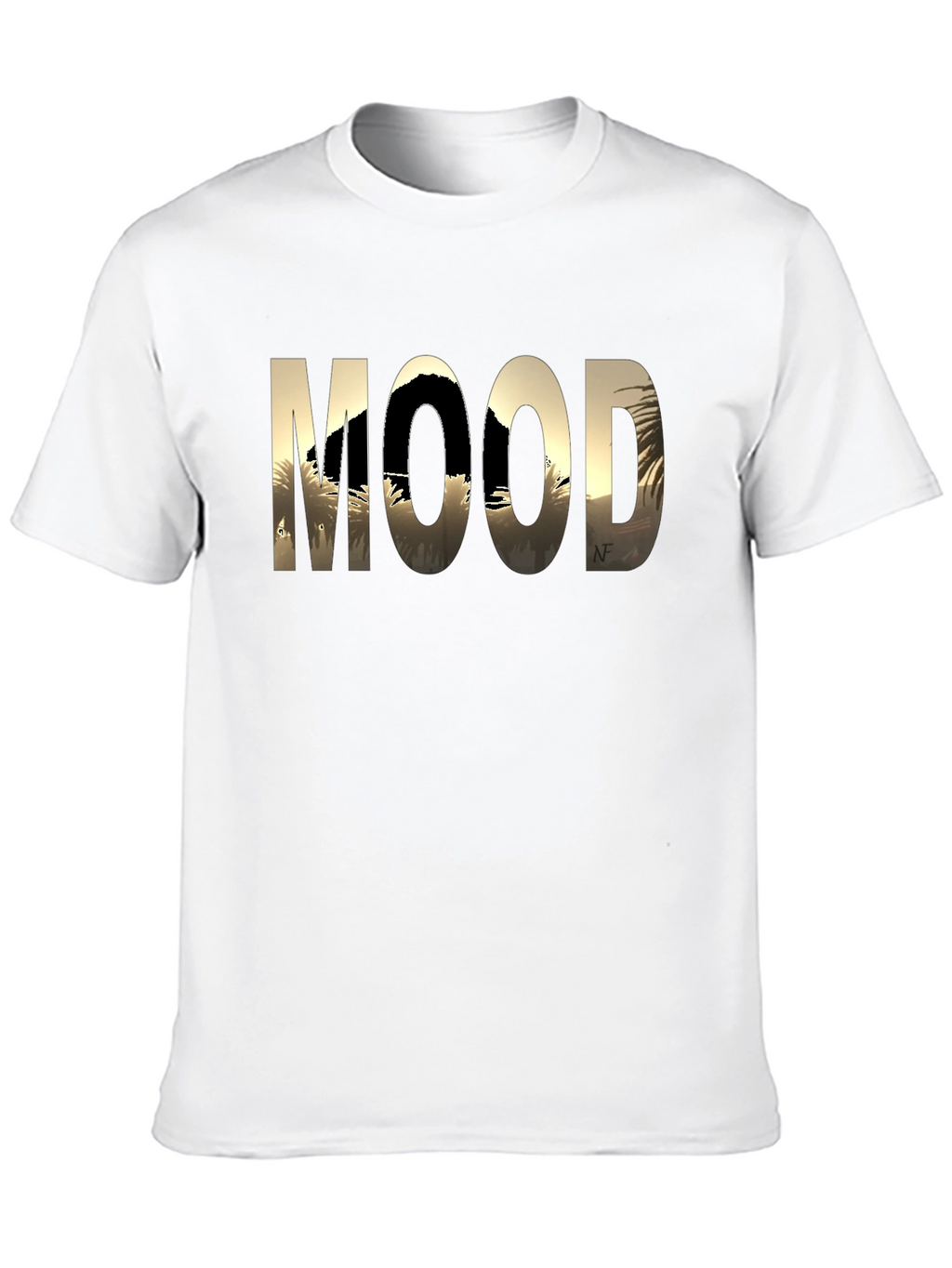 Mood Graphic Print Black T-Shirt