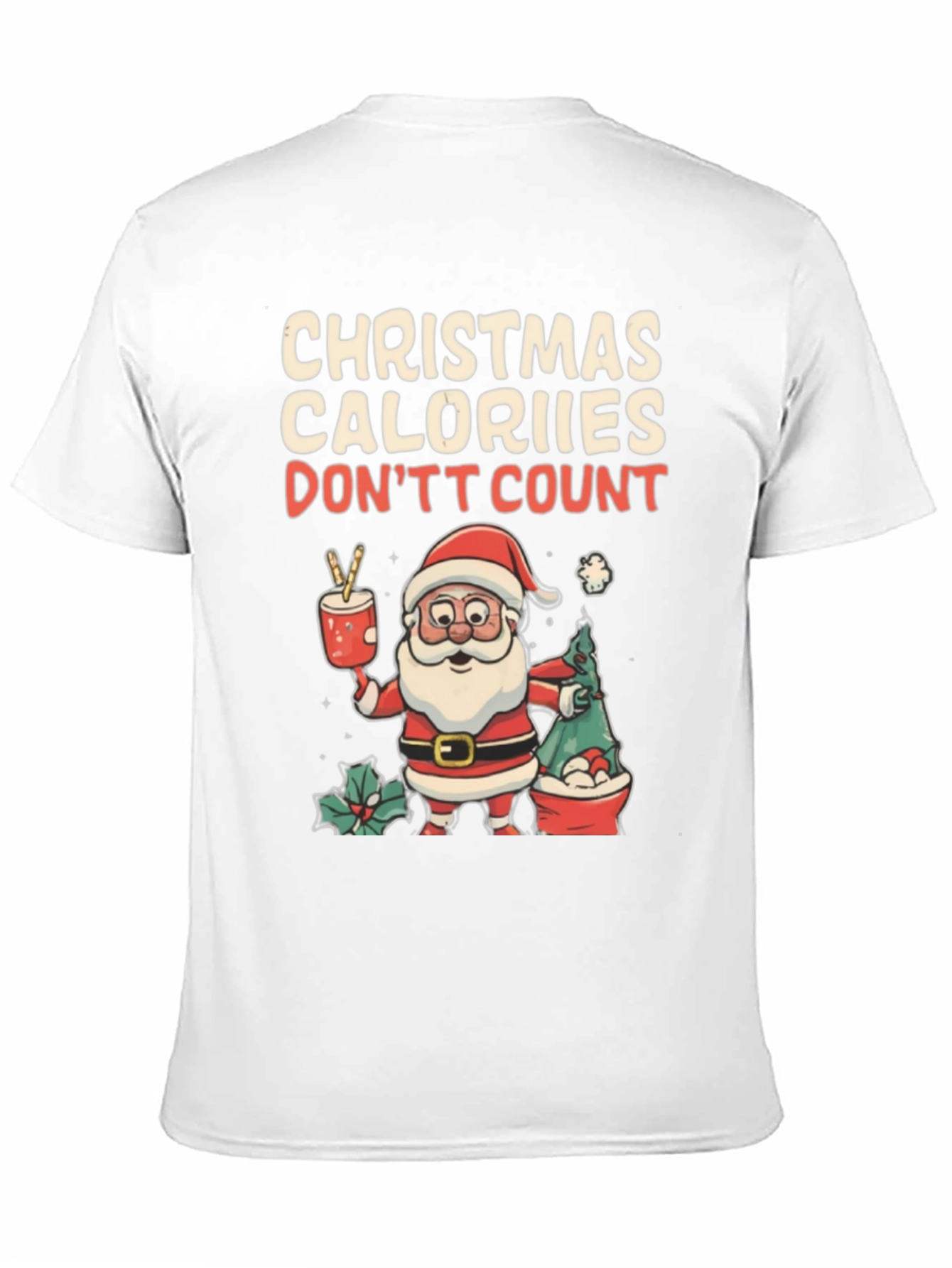 Christmas Calories T-Shirt Holiday Santa Tee