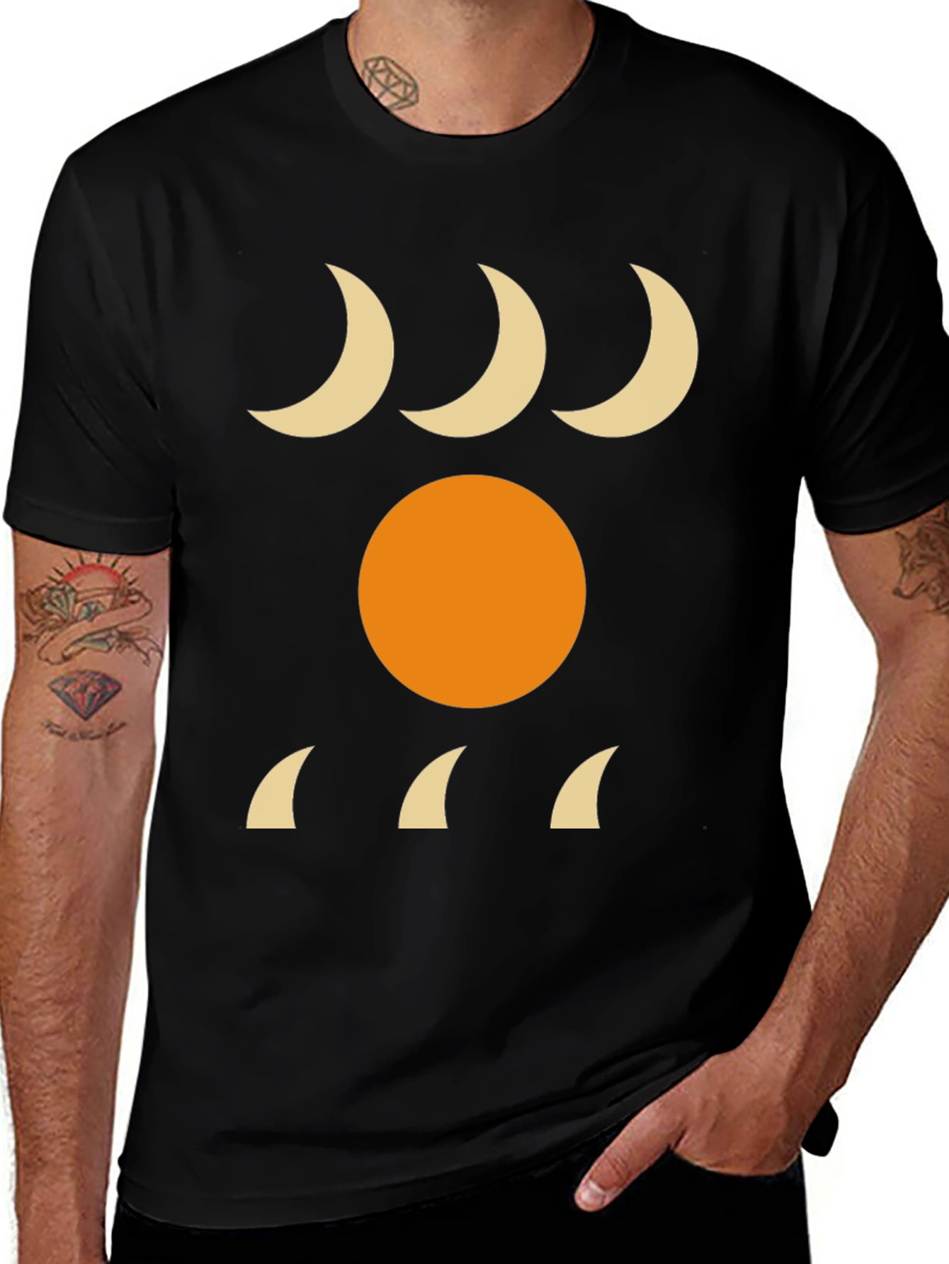 Minimalist Sun & Moon Graphic Tee