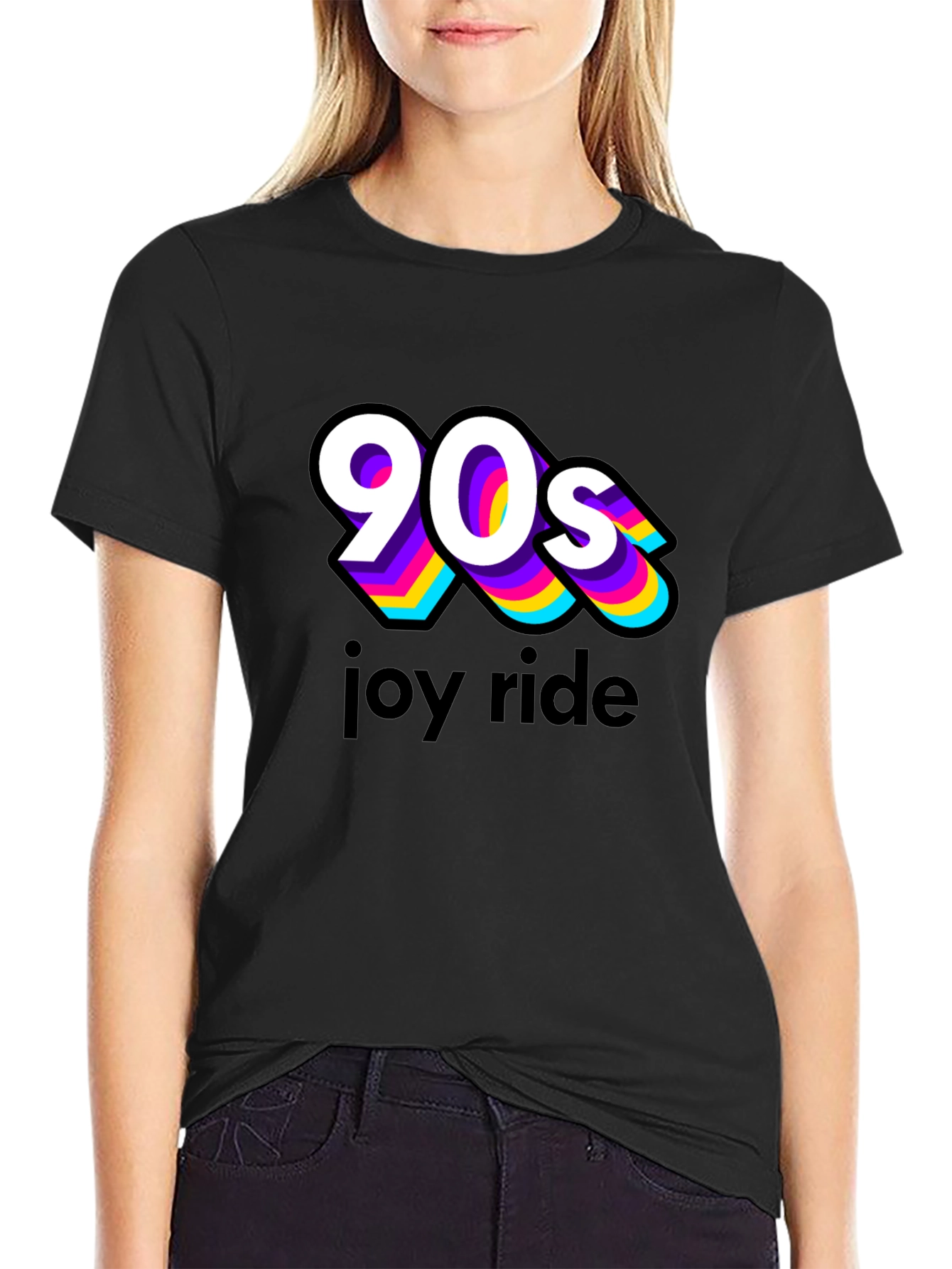 90s Joy Ride Black T-Shirt