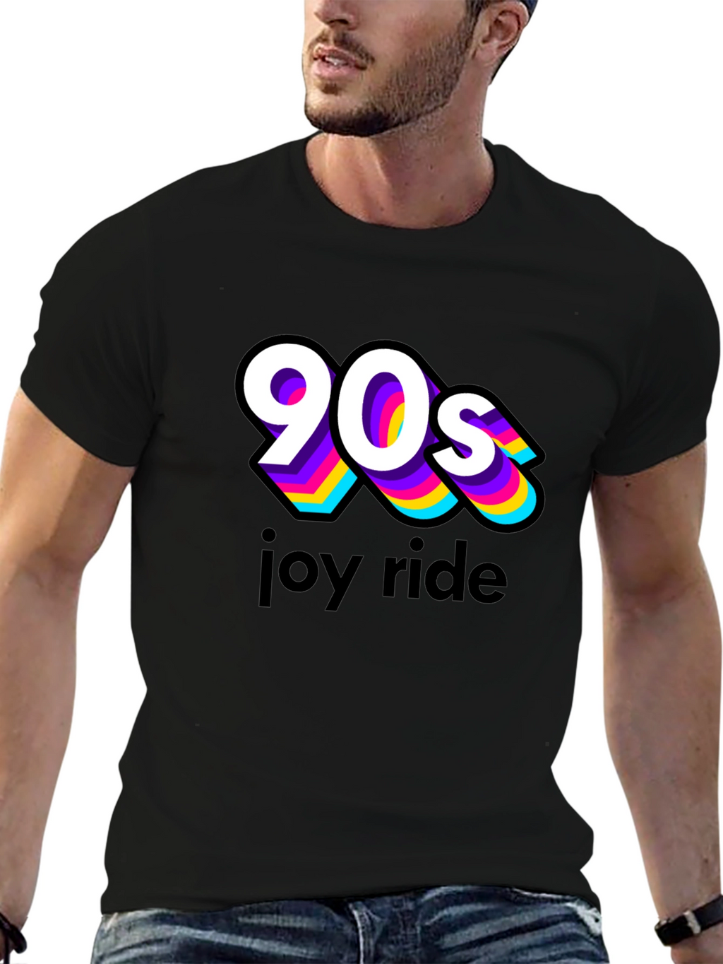 90s Joy Ride Black T-Shirt