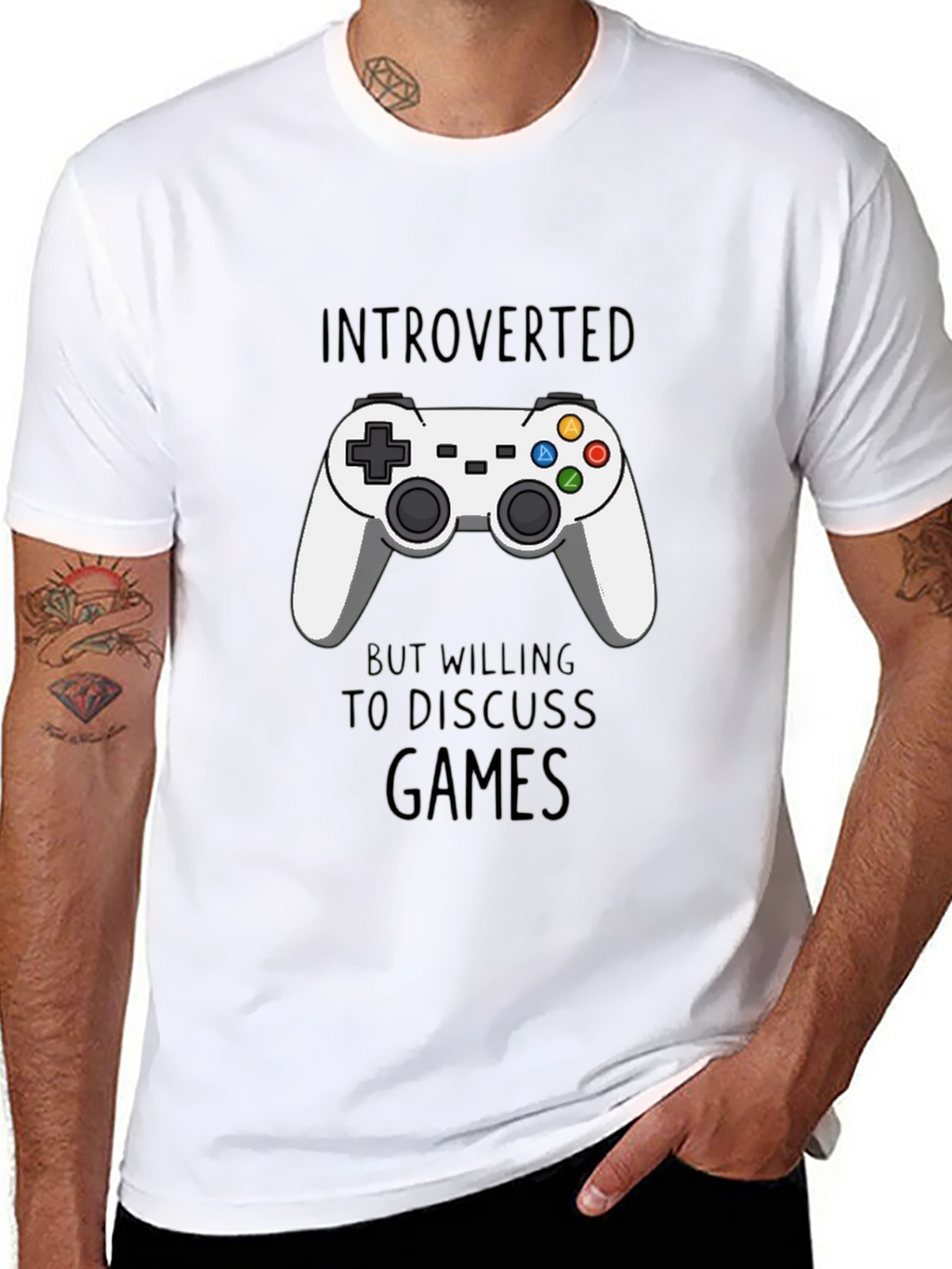 Introverted Gamer T-Shirt - Black