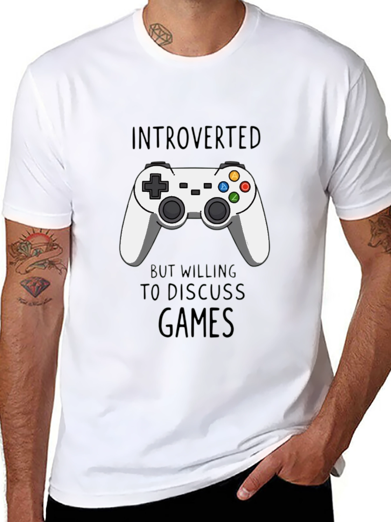 Introverted Gamer T-Shirt - Black