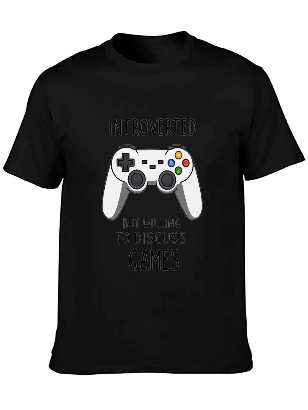 Introverted Gamer T-Shirt - Black