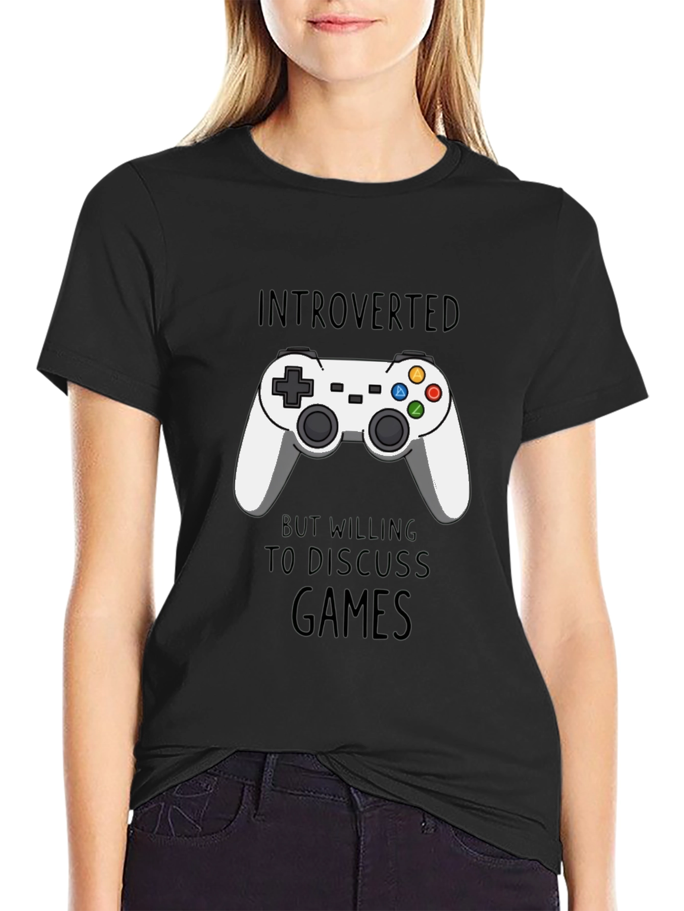 Introverted Gamer T-Shirt - Black