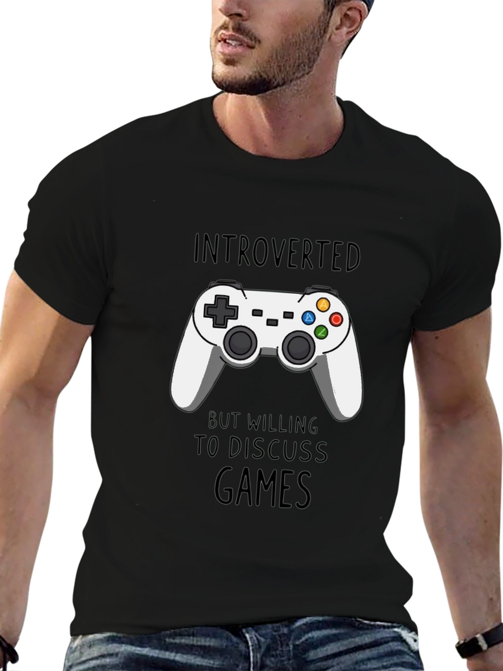 Introverted Gamer T-Shirt - Black